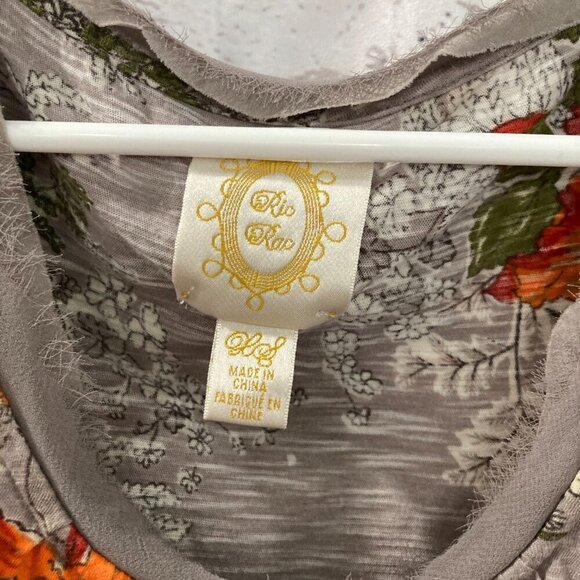 Ladies Anthropologie Rio Rao stacked ruffle floral tank top Size XS - Picture 3 of 4